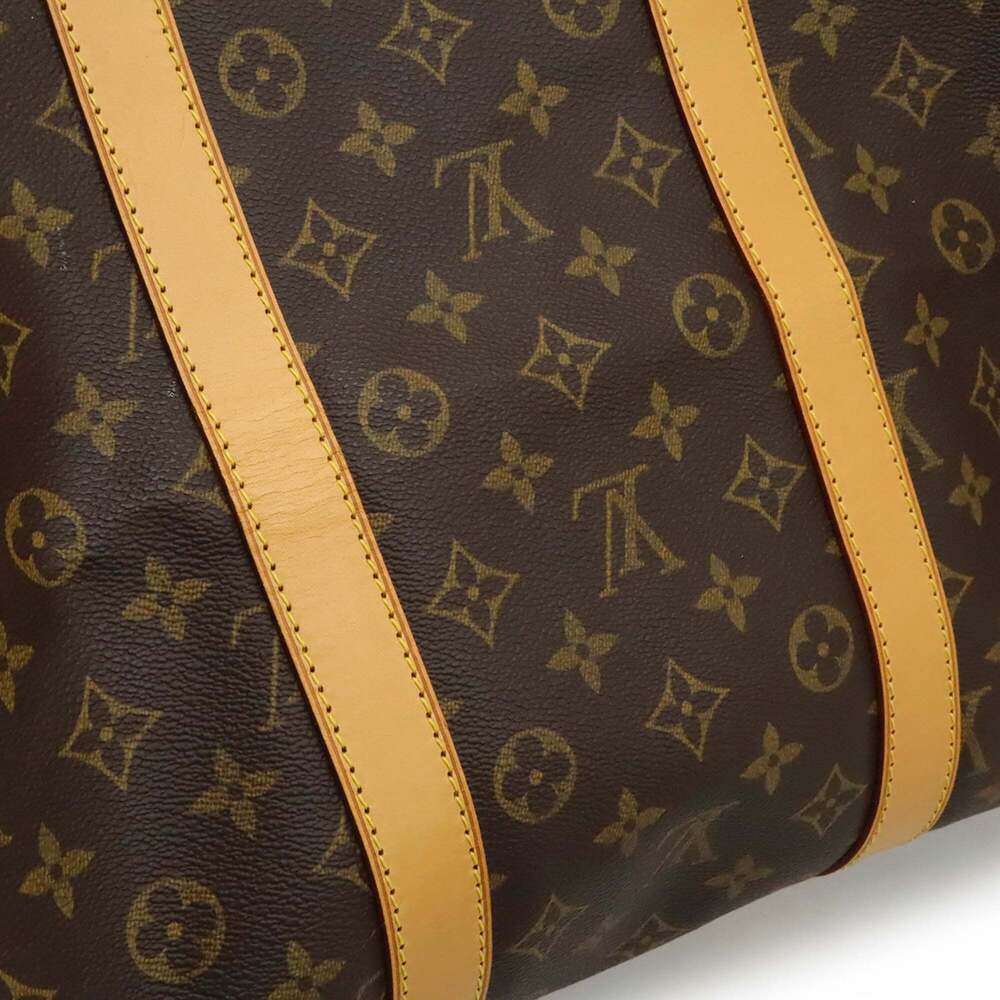 LOUIS VUITTON Brown Monogram Keepall 55 Boston Bag - Picture 9 of 10